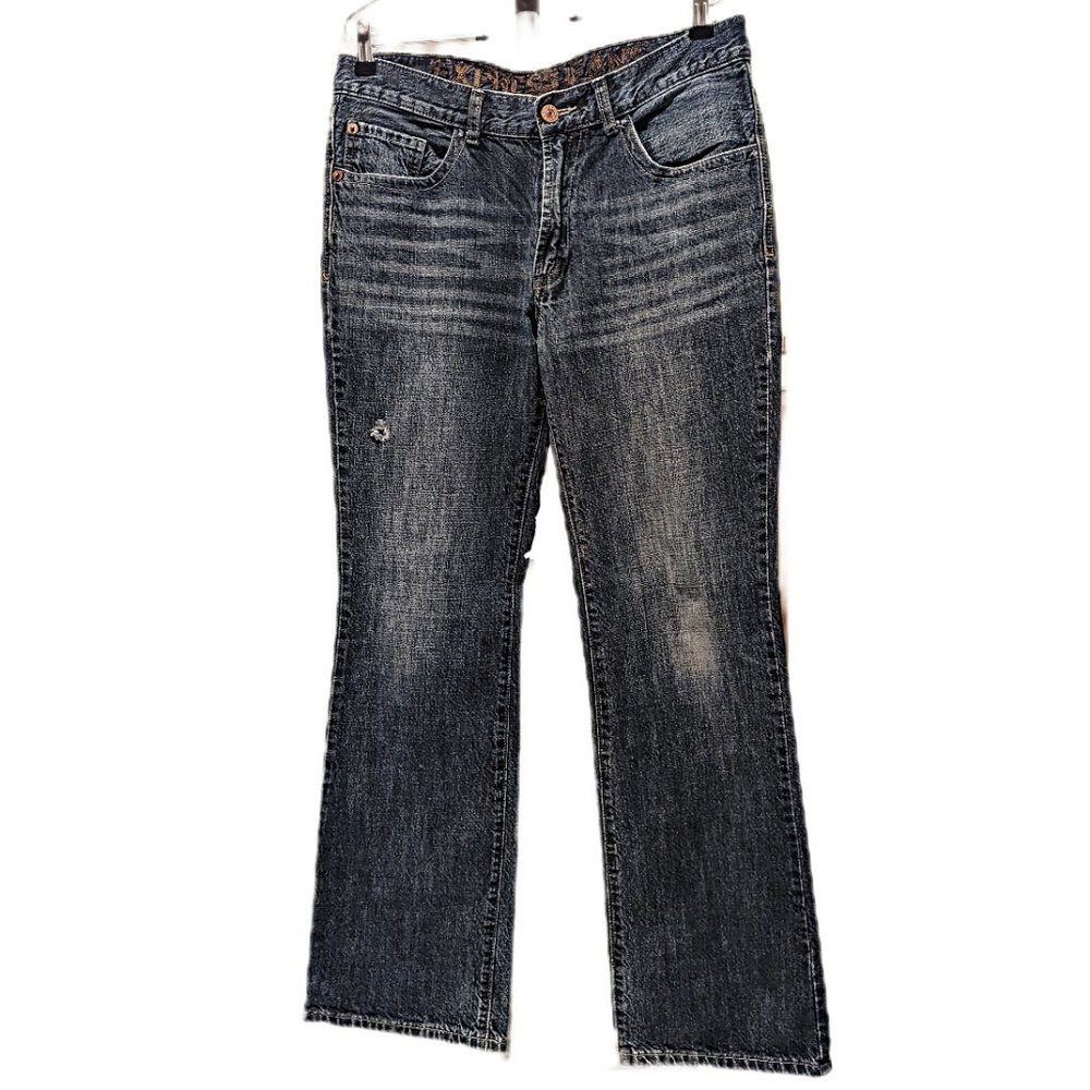 Express Jeans Men's Classic 5-Pocket  Straight Cut Denim Jeans